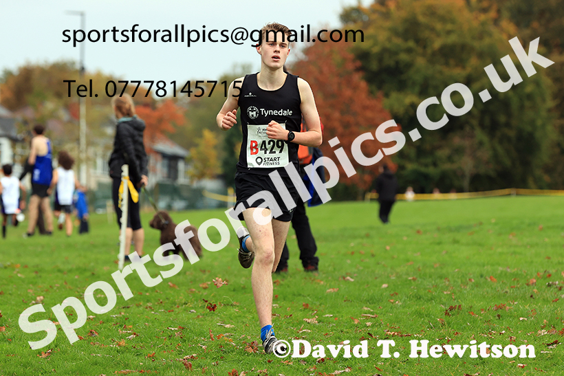 Mens under-17s, 2024 Northern Cross Country Relays, Graves Park, Sheffield.   Photo: David T. Hewitson/Sports for All Pics